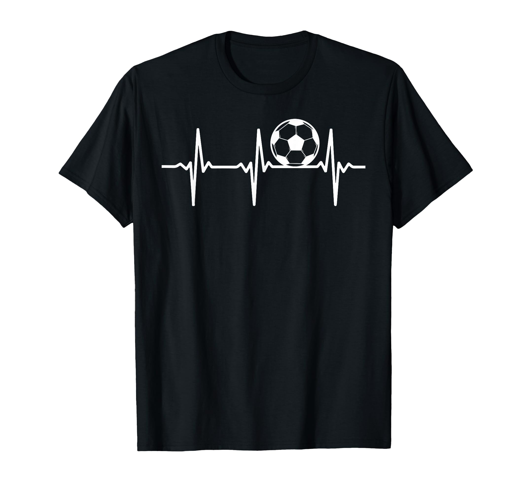 Soccer Heartbeat Soccer Player T-Shirt - Minimalist Print for Adults - T-Shirt, Sweatshirt, Hoodie