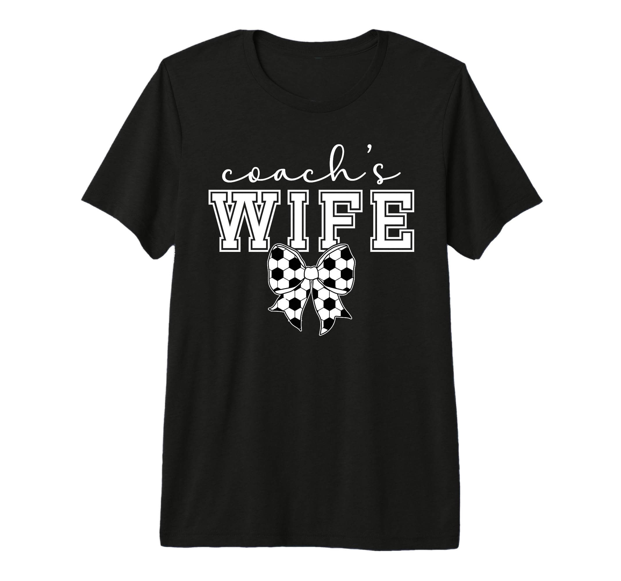 Soccer Coachs Wife Coquette Wife Soccer T-Shirt - Novelty Apparel Unisex - T-Shirt, Sweatshirt, Hoodie