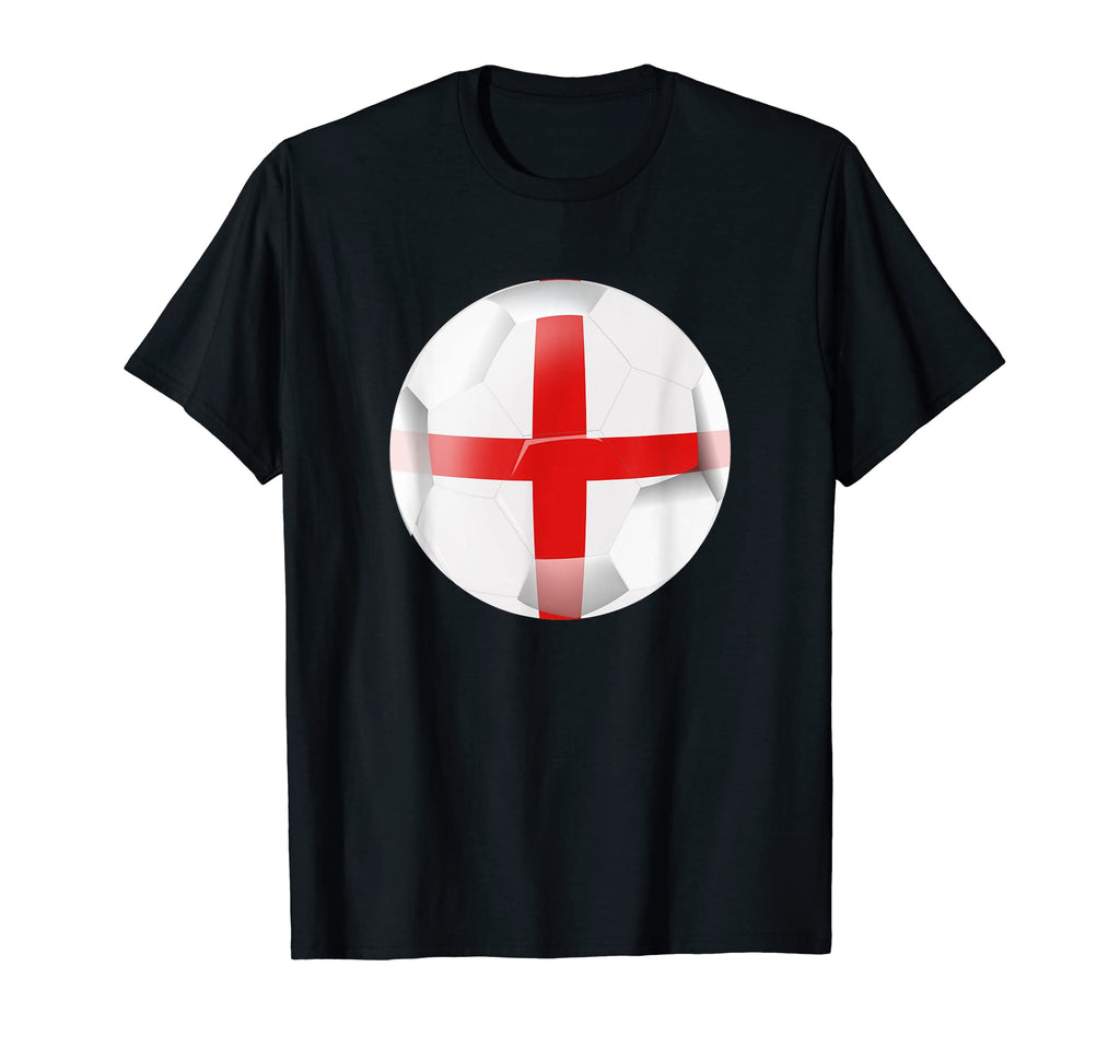 England Soccer Soccer Ball English Flag T-Shirt - Graphic Print Men Women - T-Shirt, Sweatshirt, Hoodie