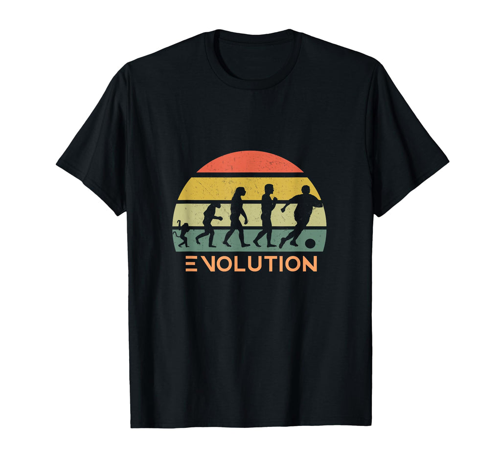 Funny Soccer Evolution Colors T-Shirt - Minimalist Print Men Women - T-Shirt, Sweatshirt, Hoodie