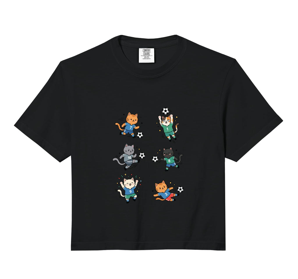 Silly Cat Playing Soccer Player Hoodie - Casual Everyday Wear Unisex - T-Shirt, Sweatshirt, Hoodie