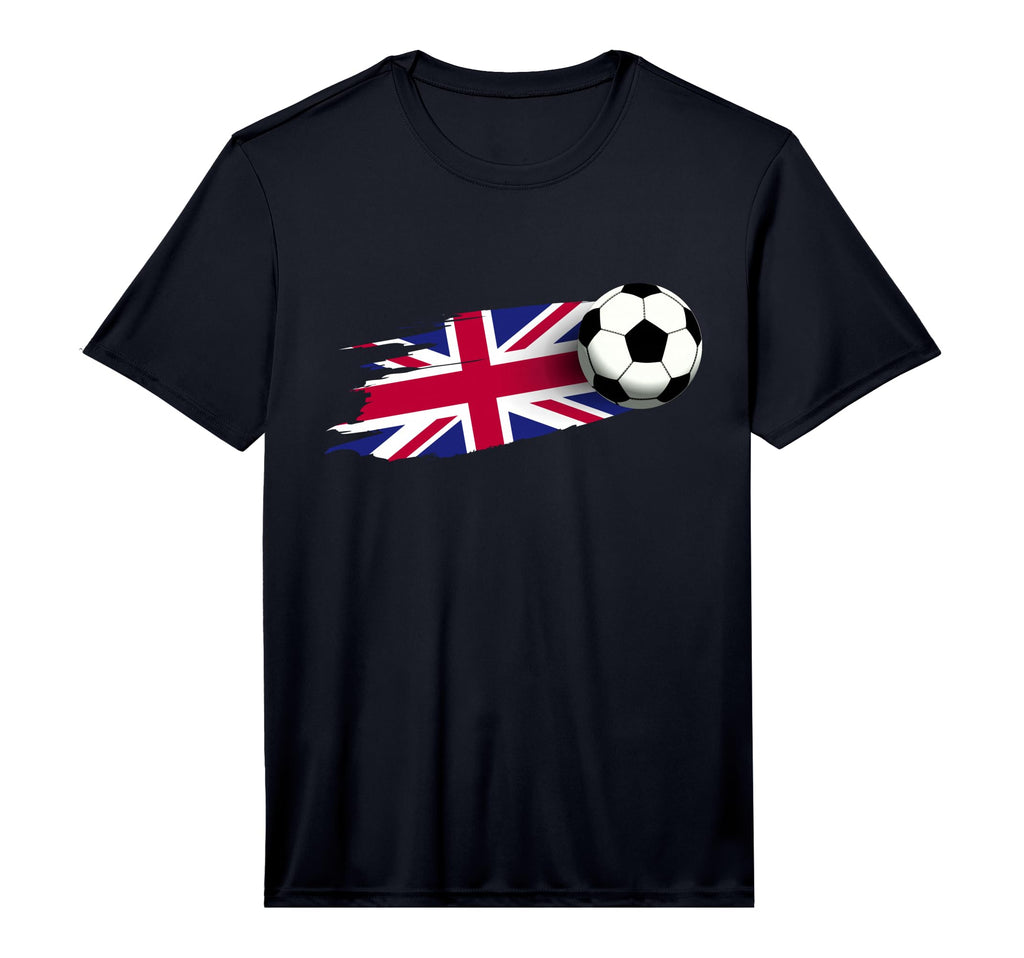 United Kingdom Flag British Soccer Flag T-Shirt - Graphic Print for Adults - T-Shirt, Sweatshirt, Hoodie