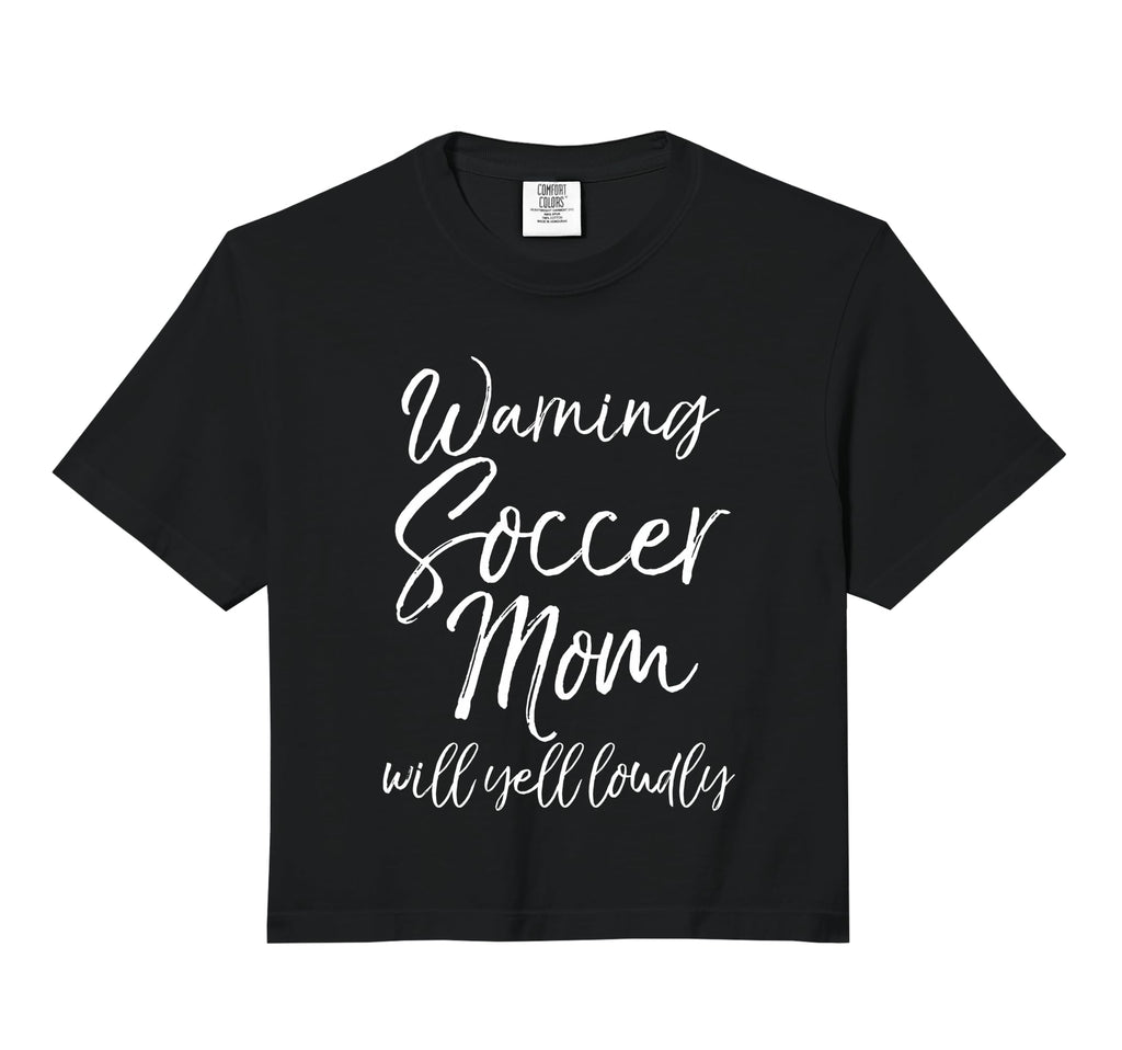 Funny Soccer Mom Gift Warning Soccer Mom T-Shirt - Trendy Graphic Unisex - T-Shirt, Sweatshirt, Hoodie