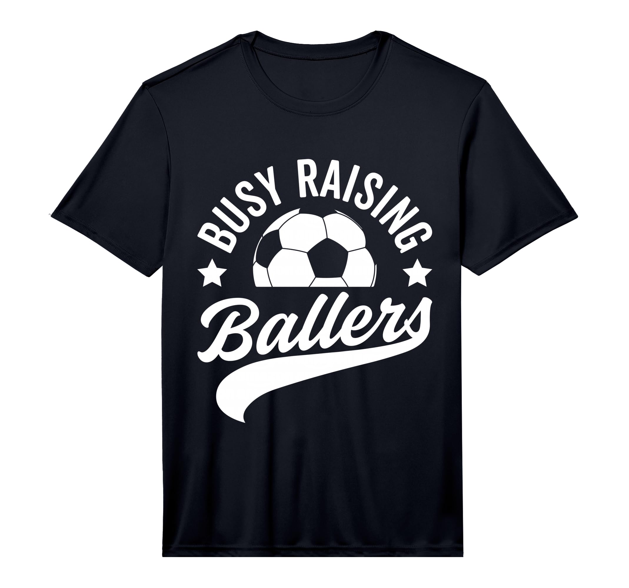 Mens Busy Raising Ballers Soccer Cheer Mom T-Shirt - Unique Graphic Unisex - T-Shirt, Sweatshirt, Hoodie
