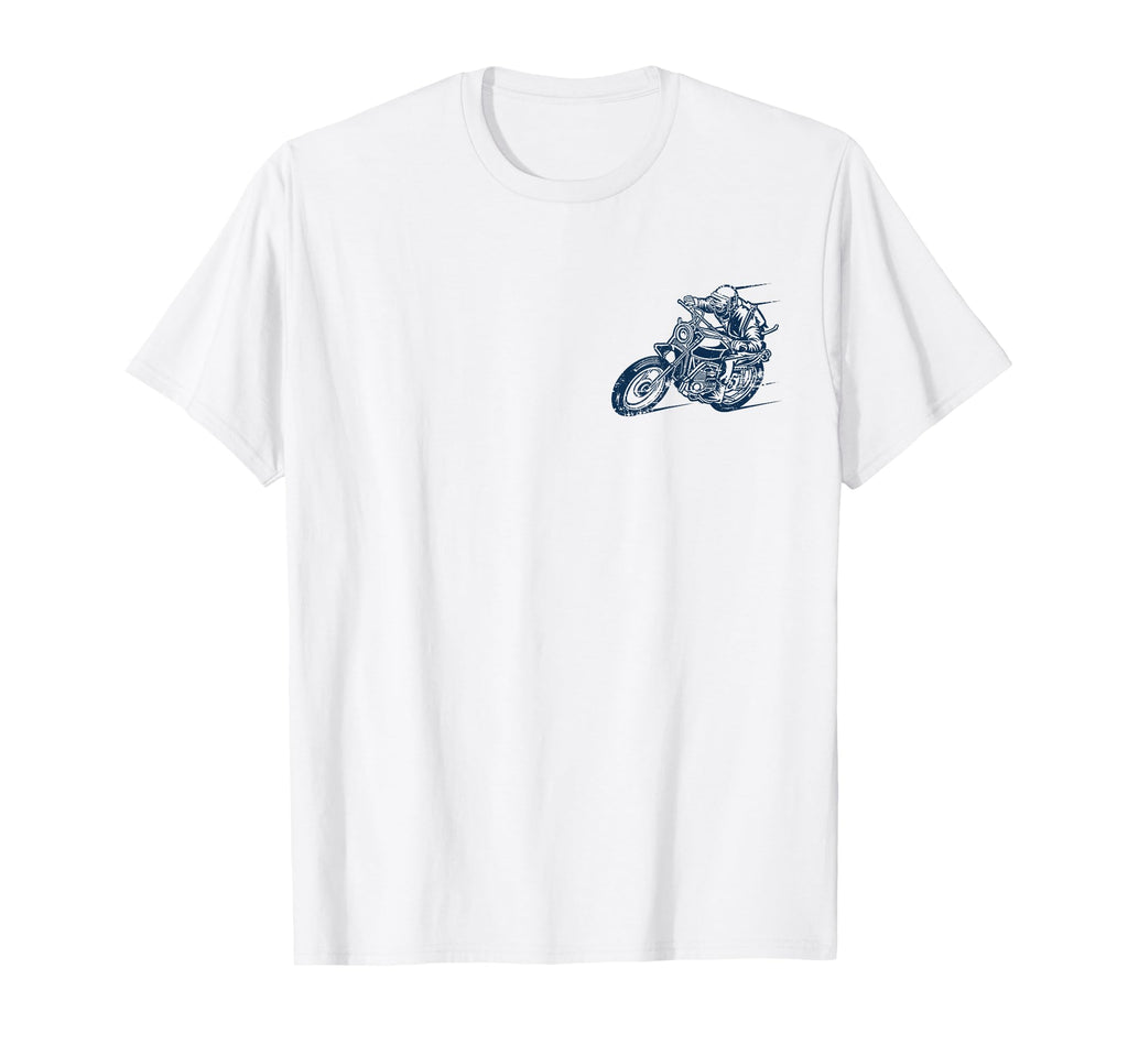 Motorcycle Racing Distressed T-Shirt - Custom Art Print Unisex - T-Shirt, Sweatshirt, Hoodie