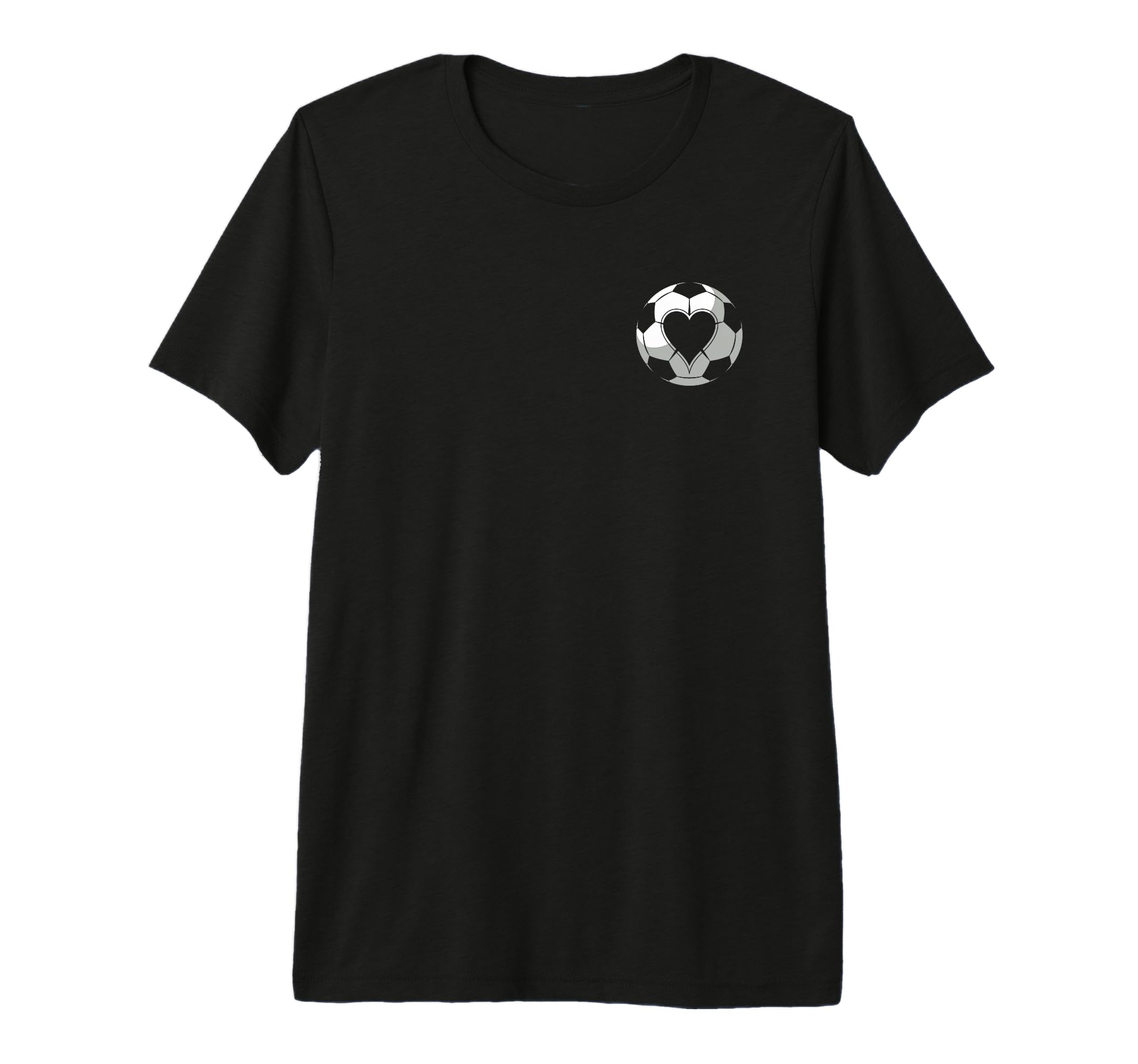 Soccer Love Heart Tri Blend T-Shirt - Unique Graphic Unisex - T-Shirt, Sweatshirt, Hoodie