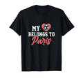 My Heart Belongs To Paris Soccer Ball T-Shirt - Streetwear Style Men Women - T-Shirt, Sweatshirt, Hoodie