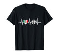 Mexico Flag Football Soccer Heartbeat T-Shirt - Trendy Graphic for Adults - T-Shirt, Sweatshirt, Hoodie