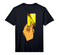 Funny Yellow Card Referee Gift Hand T-Shirt - Unique Graphic for Adults - T-Shirt, Sweatshirt, Hoodie