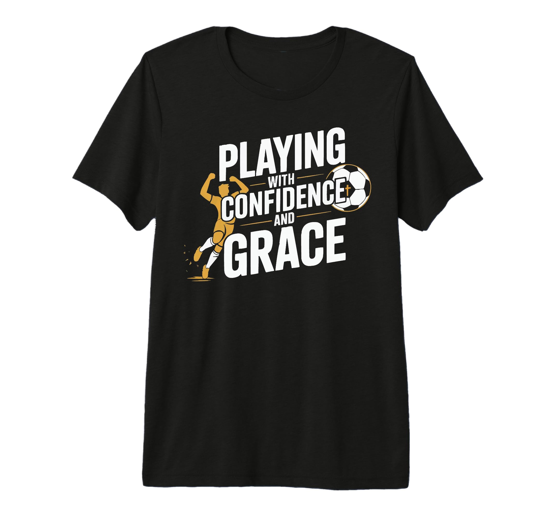Christian Soccer Player Religious Bible T-Shirt - Novelty Apparel Unisex - T-Shirt, Sweatshirt, Hoodie
