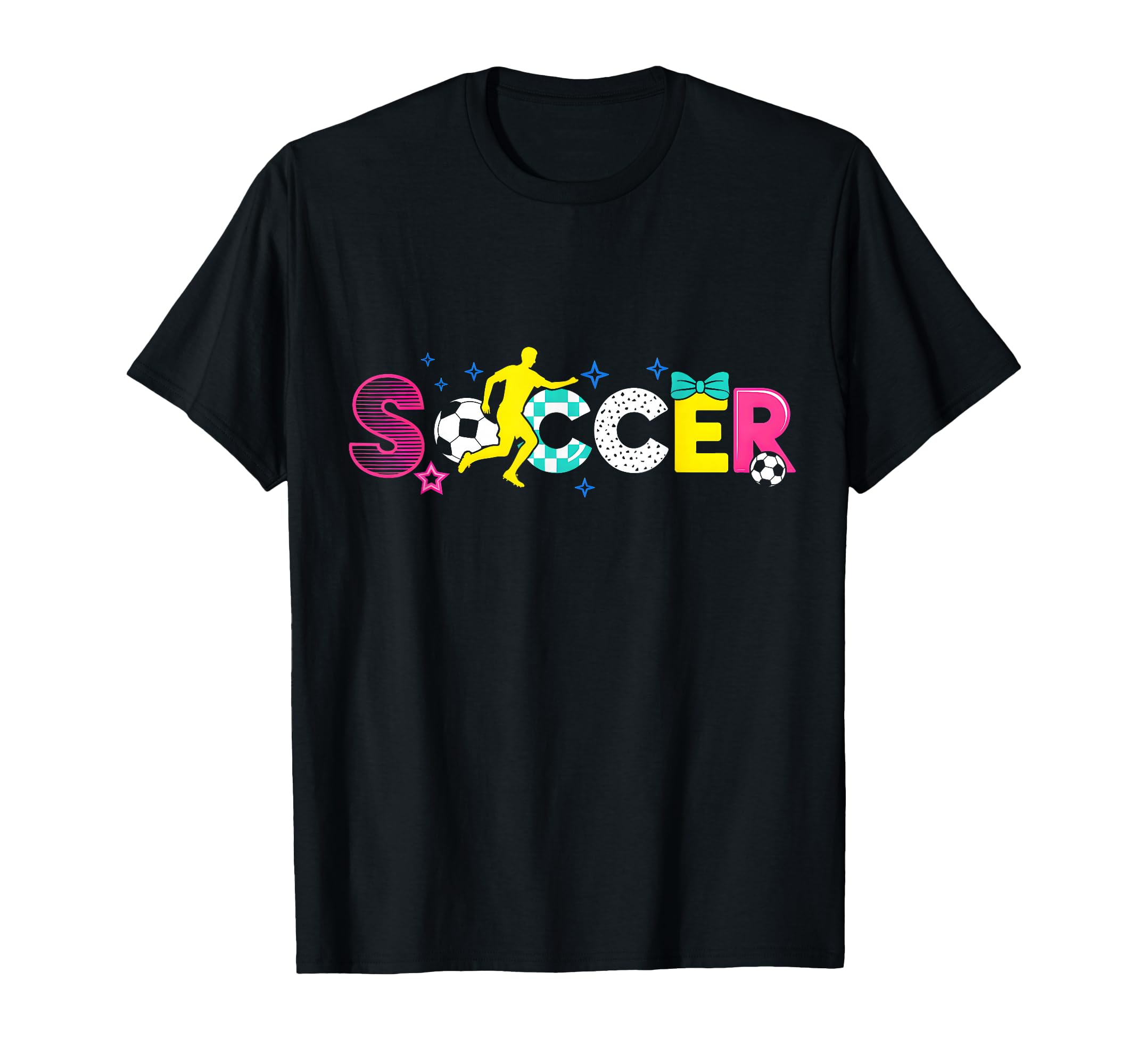 Soccer Coquette Bow Game Day Soccer Vibes T-Shirt - Custom Art Print Unisex - T-Shirt, Sweatshirt, Hoodie