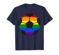 Lgbt Rainbow Flag Soccer Football Gay T-Shirt - Aesthetic Graphic Unisex - T-Shirt, Sweatshirt, Hoodie
