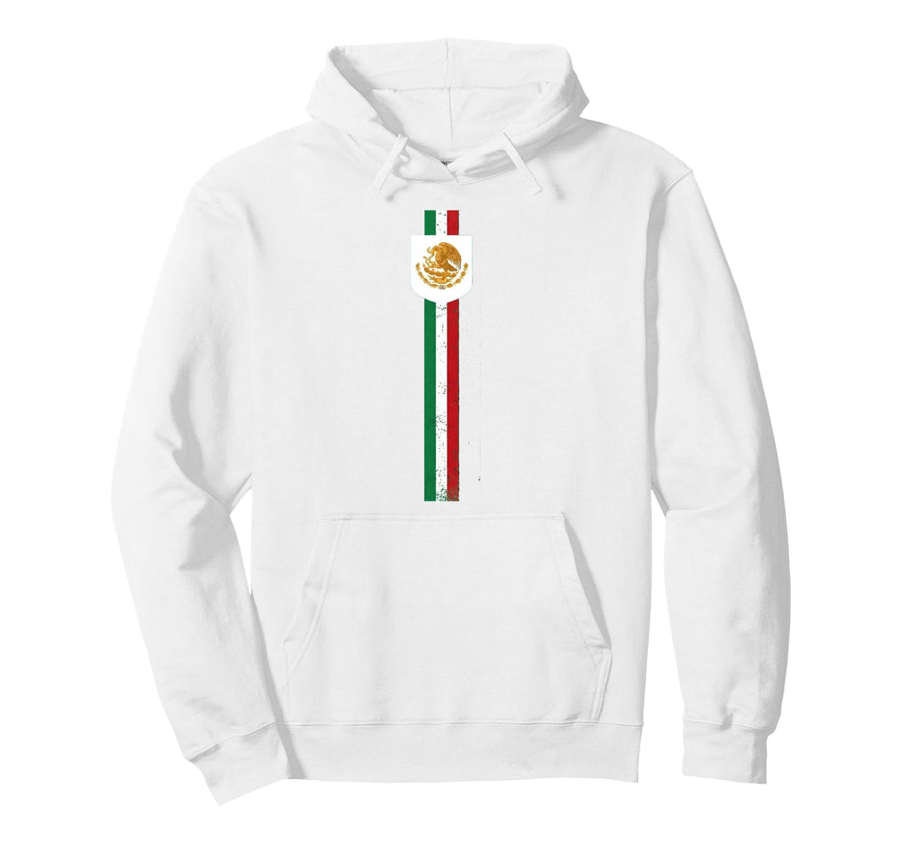 Mexico Flag Mexican Hispanic Pride Hoodie - Novelty Apparel for Adults - T-Shirt, Sweatshirt, Hoodie
