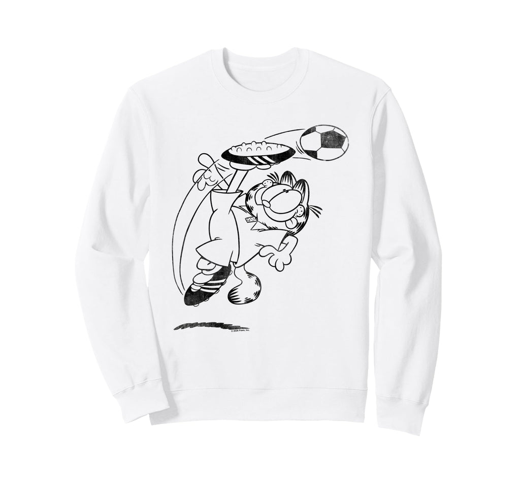 Garfield Soccer Kick Sweatshirt - Casual Everyday Wear Unisex - T-Shirt, Sweatshirt, Hoodie