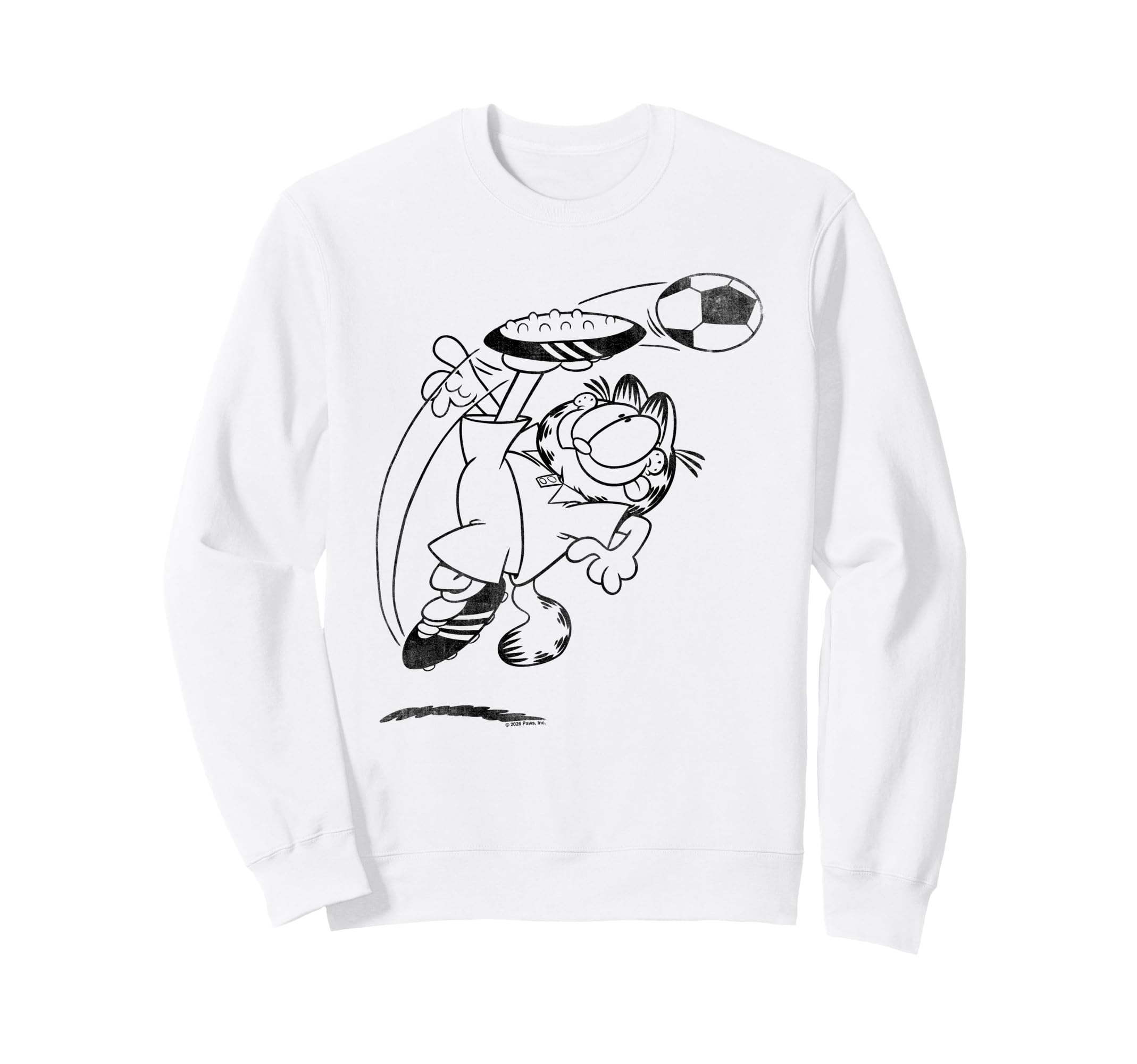 Garfield Soccer Kick Sweatshirt - Casual Everyday Wear Unisex - T-Shirt, Sweatshirt, Hoodie