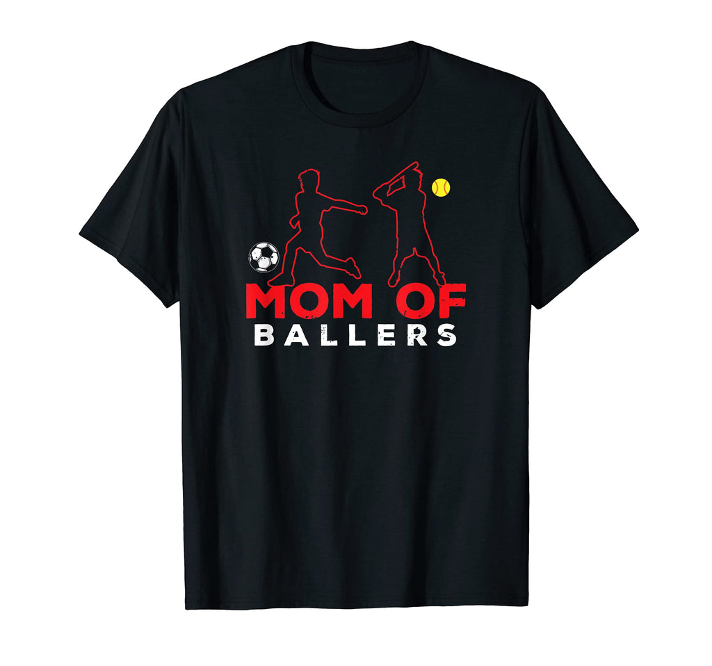 Mom Ballers Softball Playerr Daughter T-Shirt - Streetwear Style Unisex - T-Shirt, Sweatshirt, Hoodie