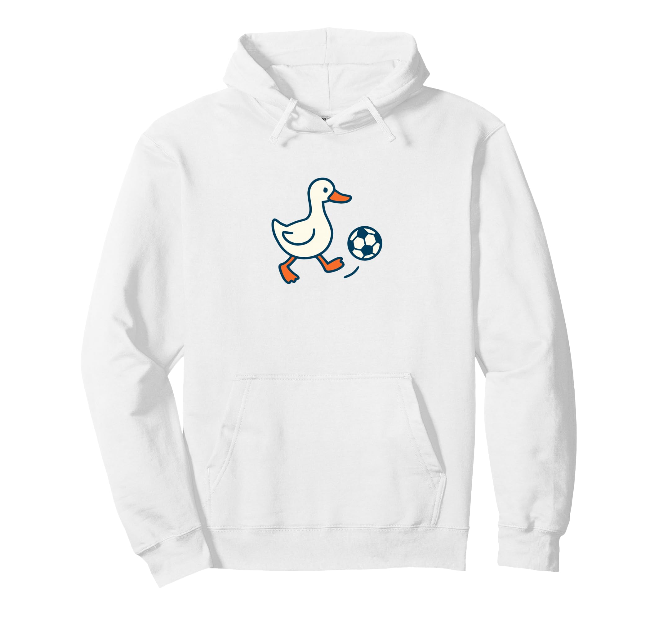 Minimalist Soccer Duck Football Animal Hoodie - Streetwear Style for Adults - T-Shirt, Sweatshirt, Hoodie