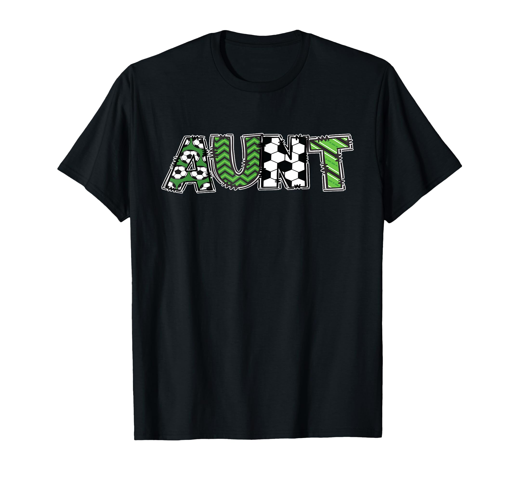 Soccer Auntie Aunt Birthday Party T-Shirt - Trendy Graphic for Adults - T-Shirt, Sweatshirt, Hoodie