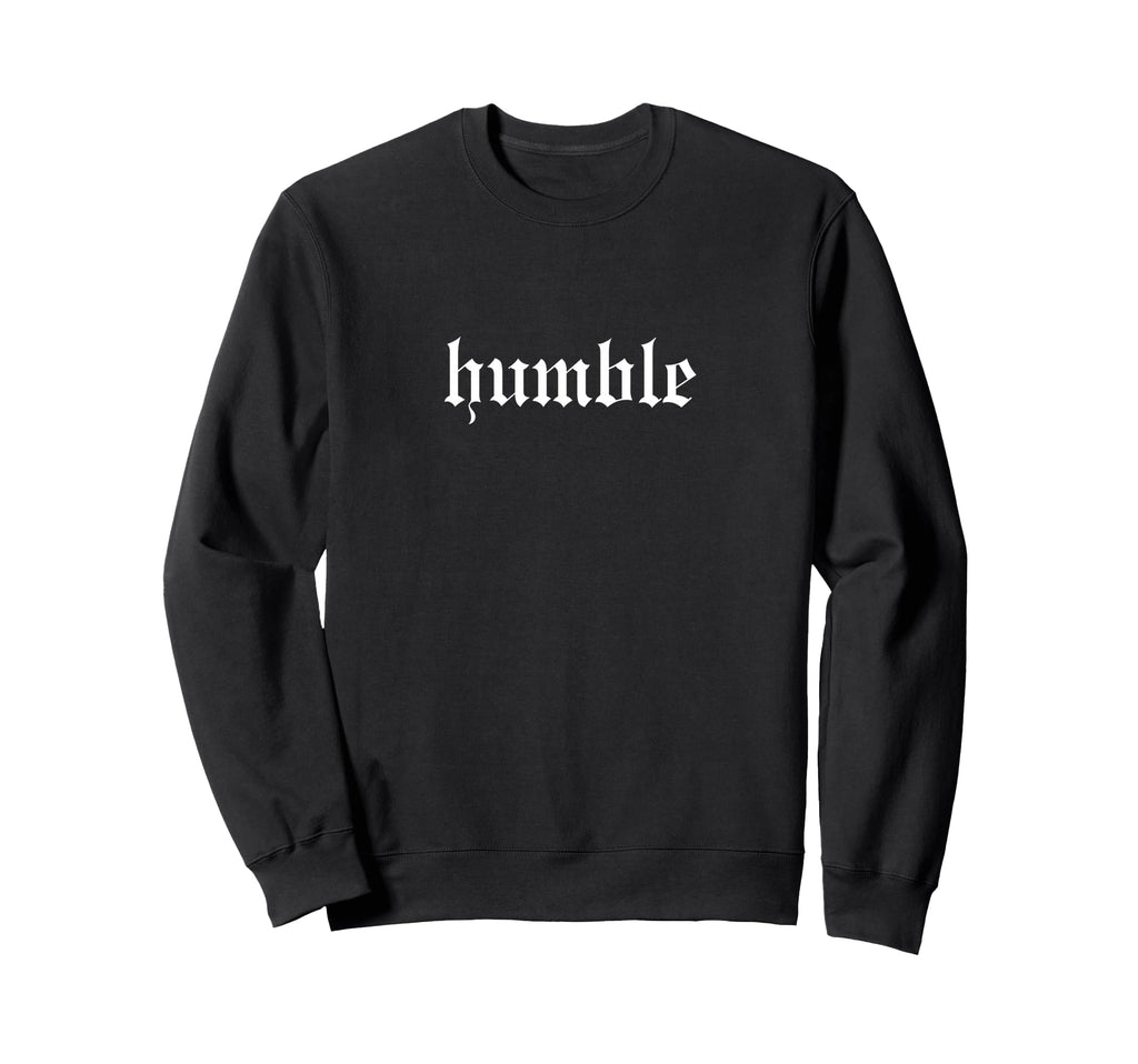 Humble Oldschool Rapper Slang Hip Sweatshirt - Graphic Print for Adults - T-Shirt, Sweatshirt, Hoodie