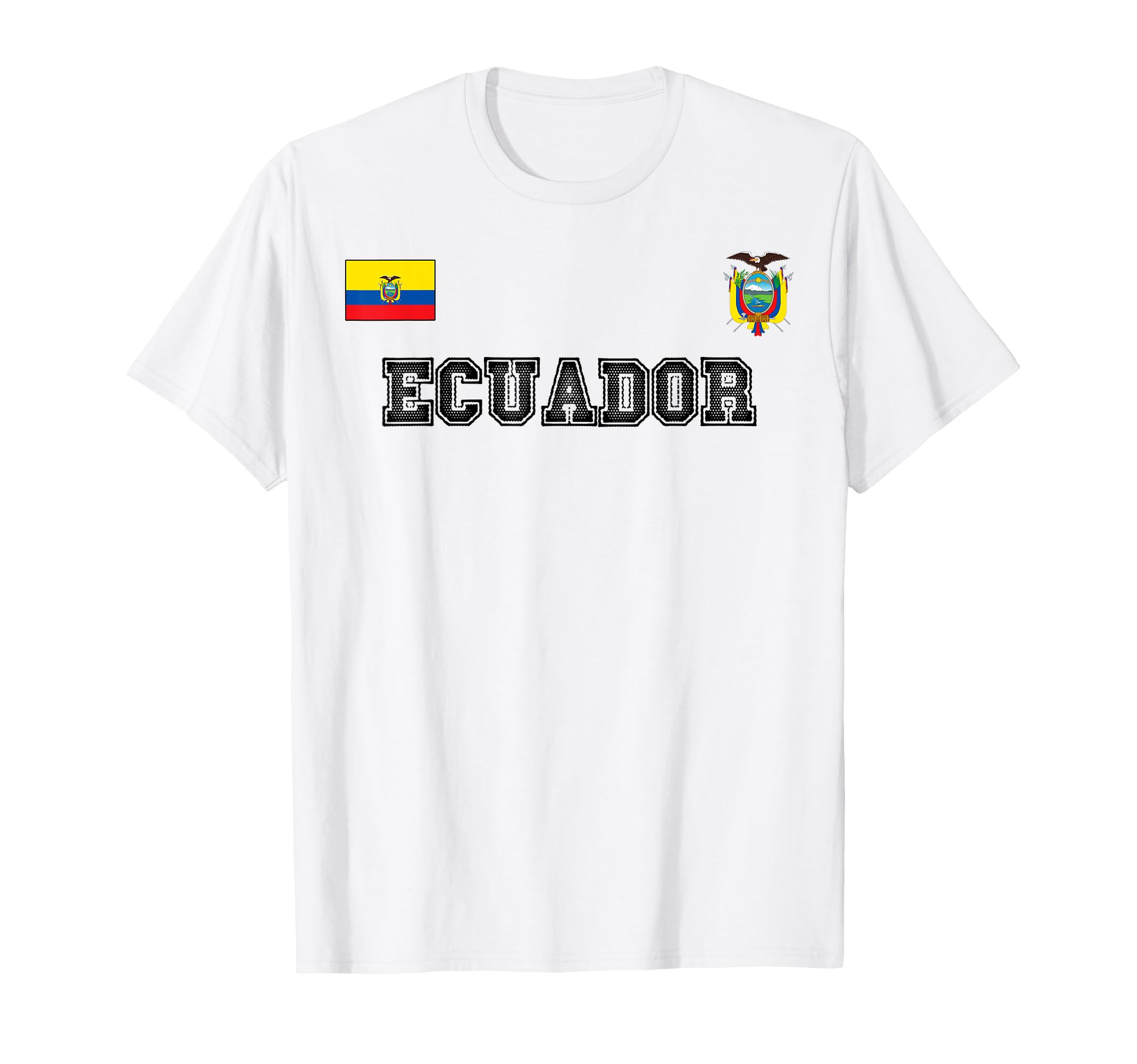 Ecuador Soccer Jersey Football Ball T-Shirt - Novelty Apparel Unisex - T-Shirt, Sweatshirt, Hoodie
