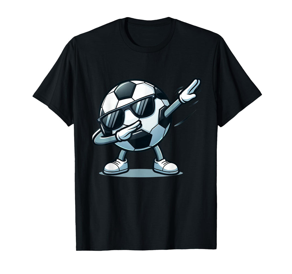 Dabbing Soccer Ball Funny Sports T-Shirt - Casual Everyday Wear Men Women - T-Shirt, Sweatshirt, Hoodie