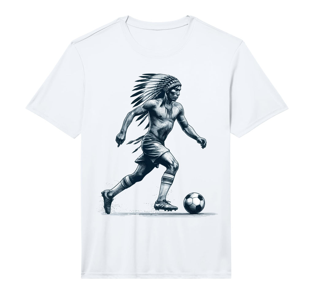 Funny Player Soccer Native American T-Shirt - Aesthetic Graphic for Adults - T-Shirt, Sweatshirt, Hoodie
