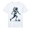Funny Player Soccer Native American T-Shirt - Aesthetic Graphic for Adults - T-Shirt, Sweatshirt, Hoodie