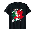 Dabbing French Bulldog Mexico Soccer T-Shirt - Graphic Print for Adults - T-Shirt, Sweatshirt, Hoodie