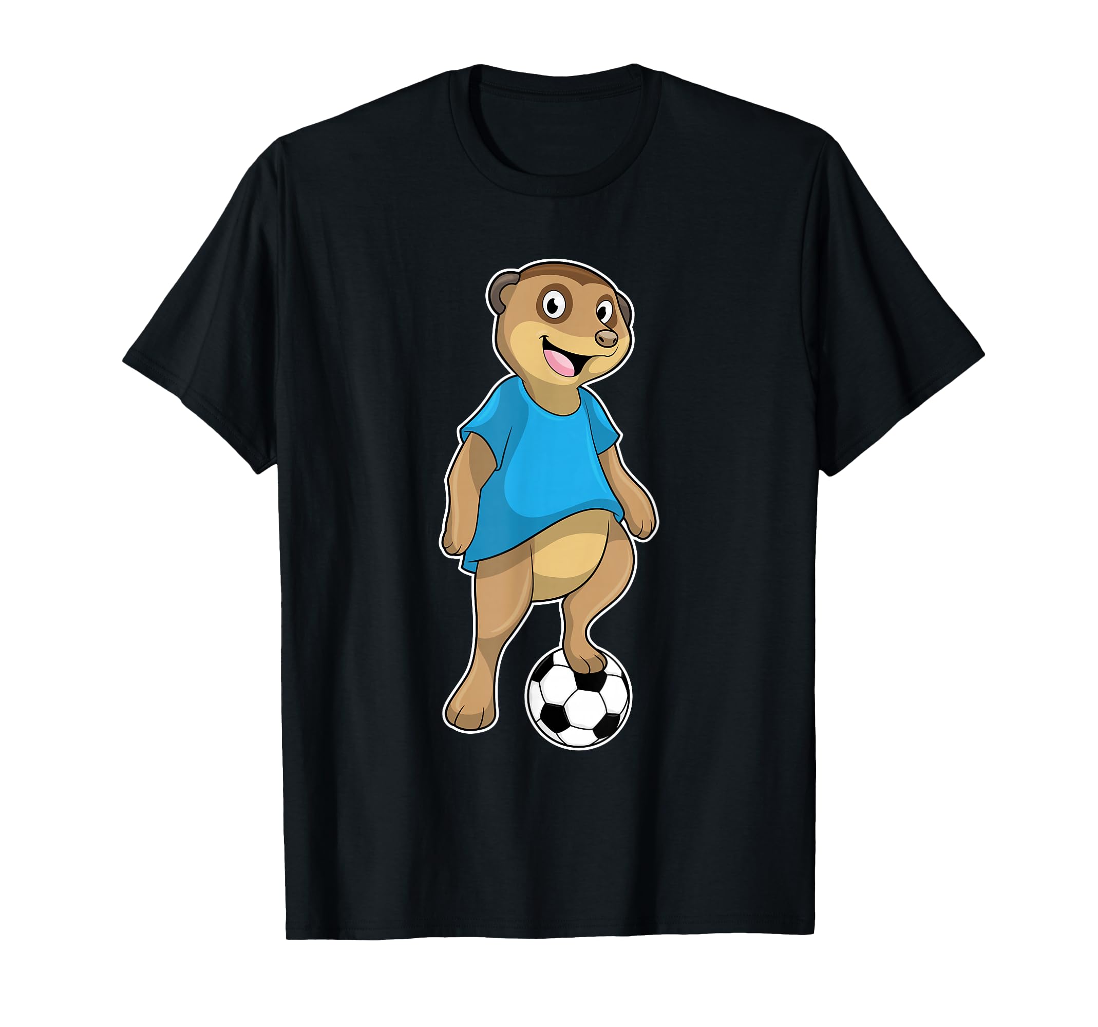 Meerkat Soccer Player Soccer Sports T-Shirt - Custom Art Print for Adults - T-Shirt, Sweatshirt, Hoodie
