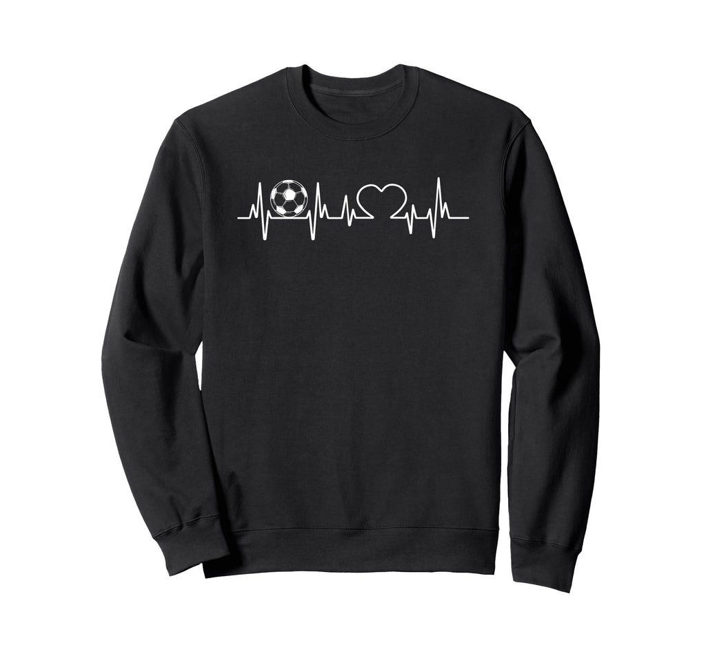 Soccer Heartbeat Love Passion Sweatshirt - Minimalist Print Men Women - T-Shirt, Sweatshirt, Hoodie