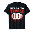 Football 10Th Birthday Player Tackle T-Shirt - Custom Art Print Unisex - T-Shirt, Sweatshirt, Hoodie