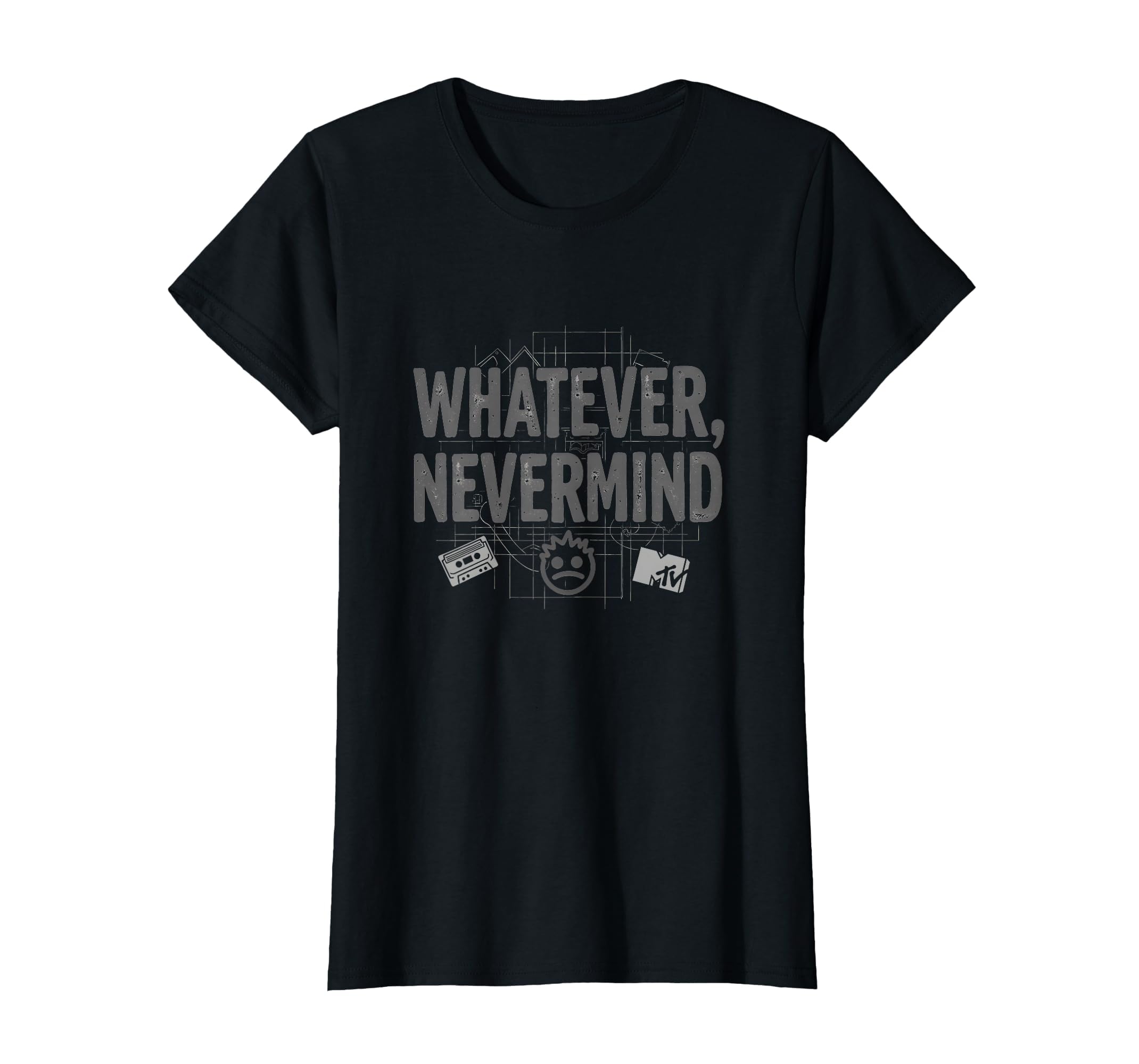 Whatever Nevermind Gen X Nostalgic T-Shirt - Aesthetic Graphic Men Women - T-Shirt, Sweatshirt, Hoodie