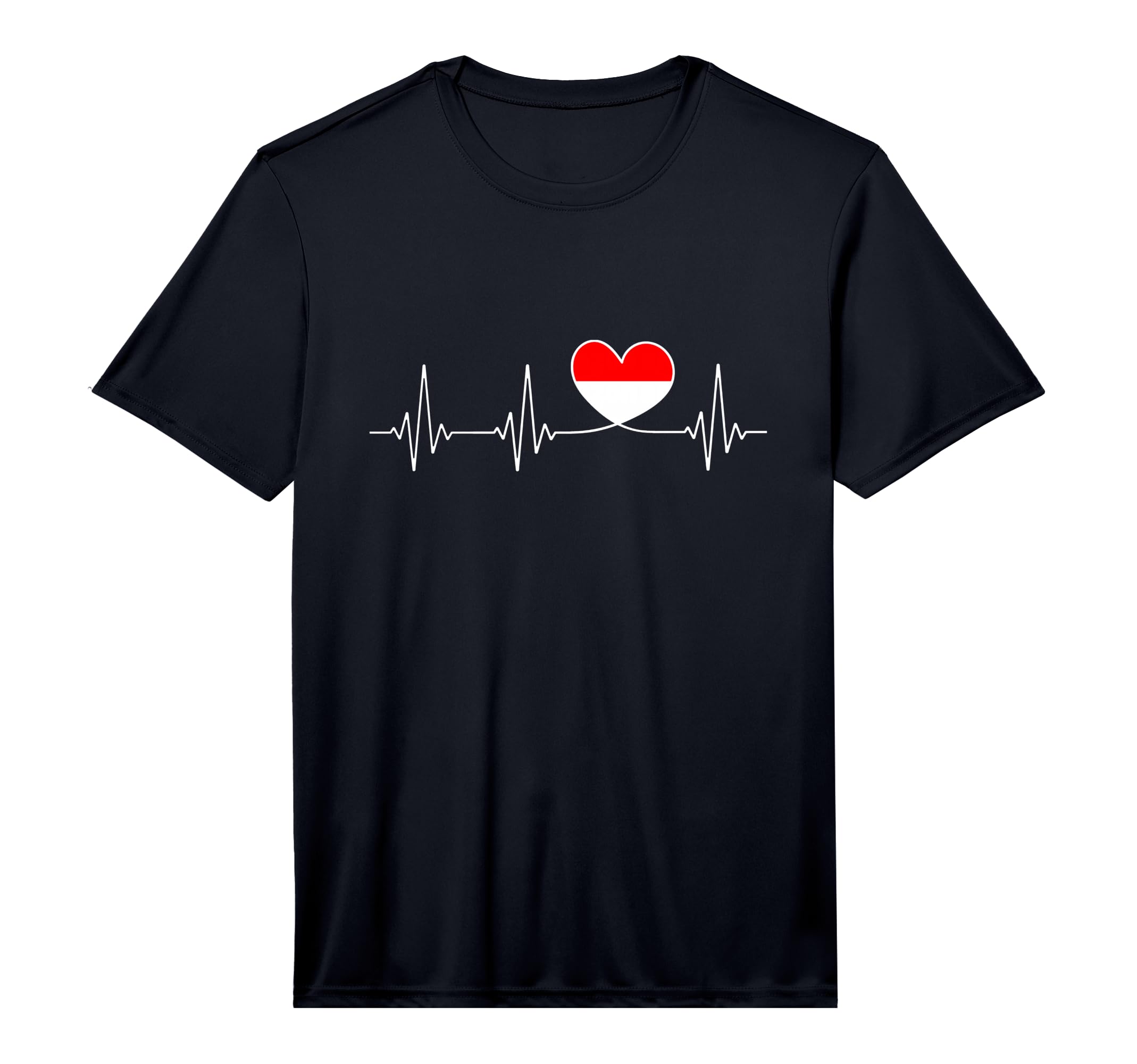 Indonesia Love Heartbeat And T-Shirt - Fun Novelty Design Unisex - T-Shirt, Sweatshirt, Hoodie