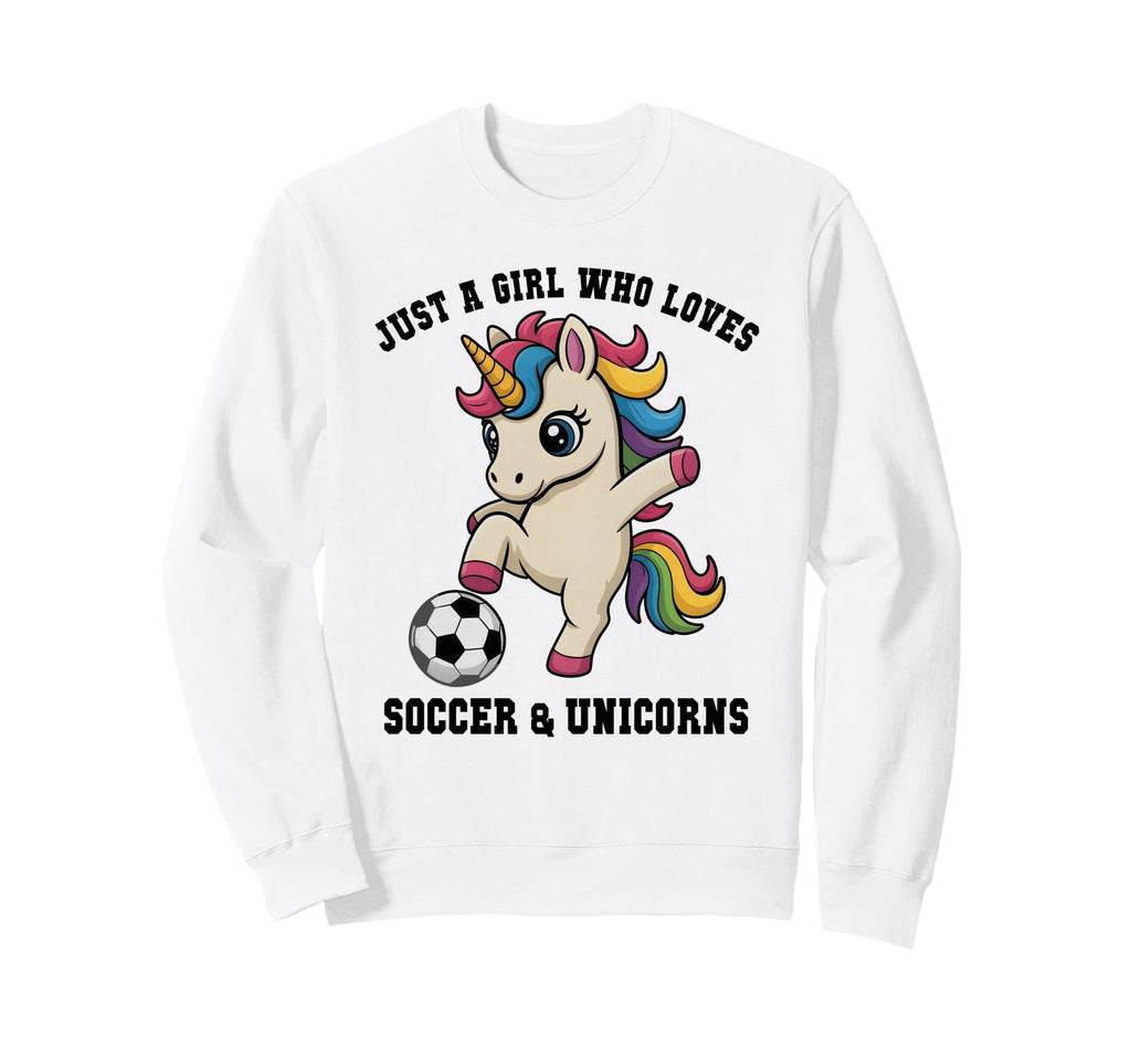 Kawaii Just Who Loves Soccer Sweatshirt - Custom Art Print for Adults - T-Shirt, Sweatshirt, Hoodie