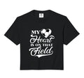 My Heart Is That Field Soccer Cheer Hoodie - Custom Art Print Men Women - T-Shirt, Sweatshirt, Hoodie