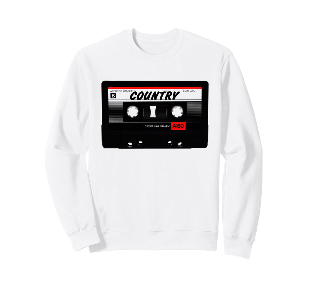 Country Music Mixtape 90S 80S 70S Sweatshirt - Novelty Apparel for Adults - T-Shirt, Sweatshirt, Hoodie