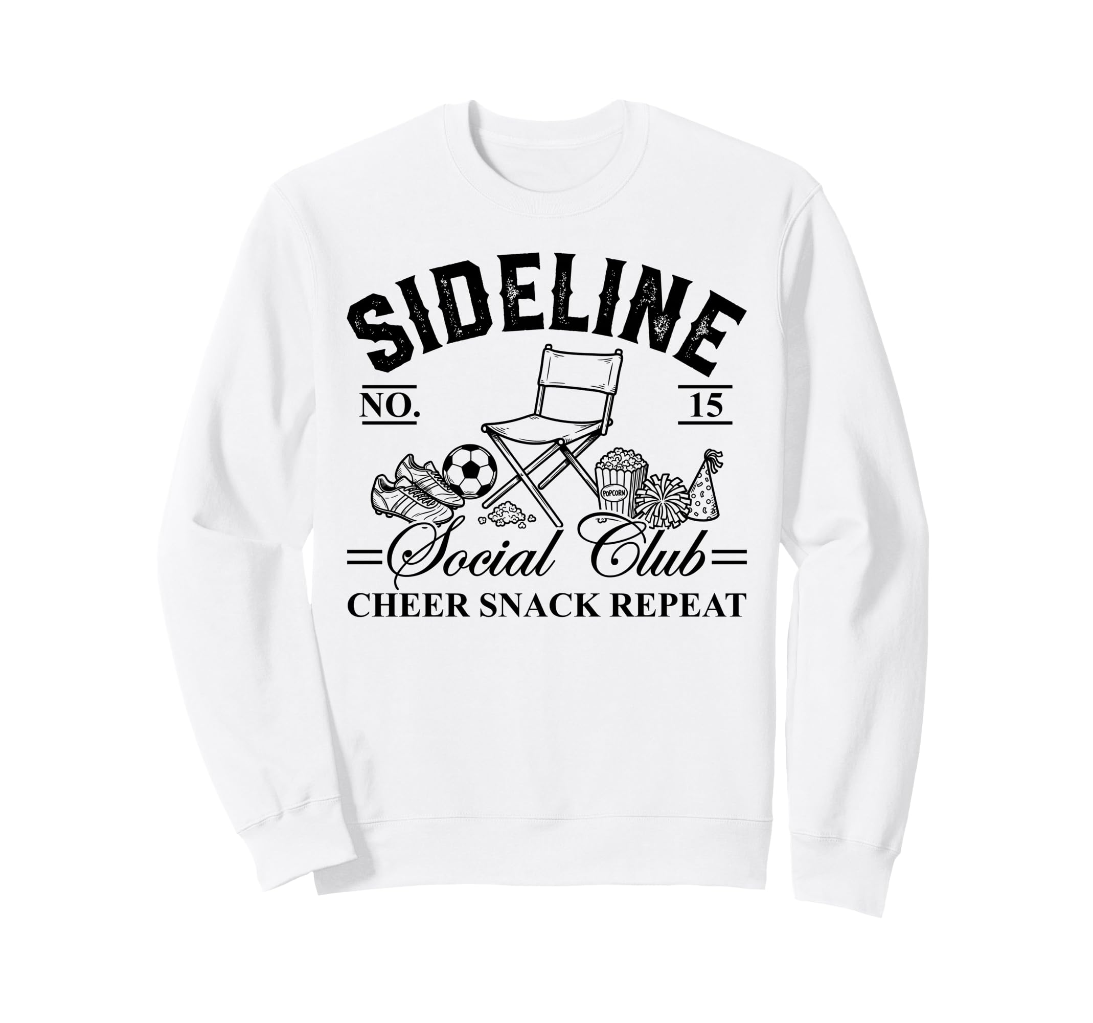 Funny Sideline Social Club Soccer Mom Sweatshirt - Streetwear Style Unisex - T-Shirt, Sweatshirt, Hoodie