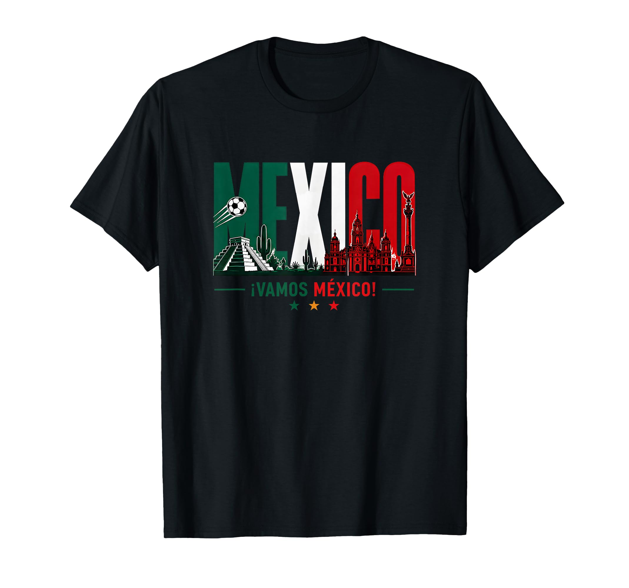Mexico Soccer Vamos Mexico Football T-Shirt - Aesthetic Graphic for Adults - T-Shirt, Sweatshirt, Hoodie