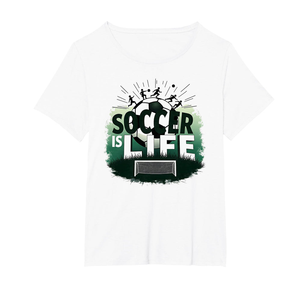 Soccer Is Life Inspiring Football Fan T-Shirt - Fun Novelty Design Unisex - T-Shirt, Sweatshirt, Hoodie