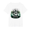 Soccer Is Life Inspiring Football Fan T-Shirt - Fun Novelty Design Unisex - T-Shirt, Sweatshirt, Hoodie