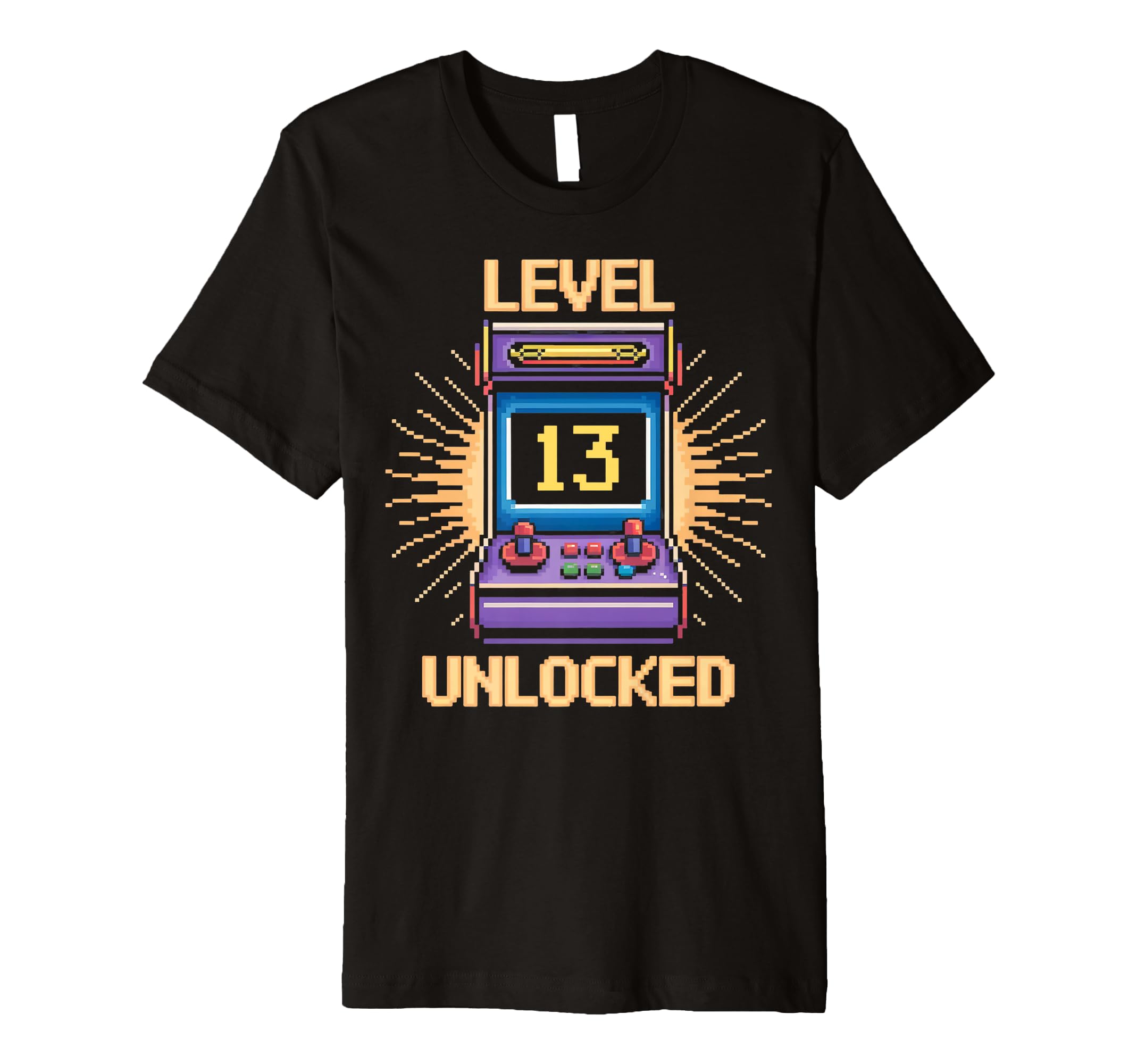 Level 13 Unlock Birthday Gamer 13 Year T-Shirt - Unique Graphic for Adults - T-Shirt, Sweatshirt, Hoodie