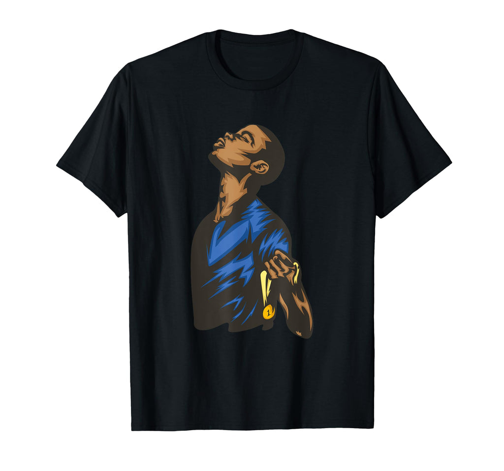 Victorious Soccer Player Footballer T-Shirt - Unique Graphic Unisex - T-Shirt, Sweatshirt, Hoodie