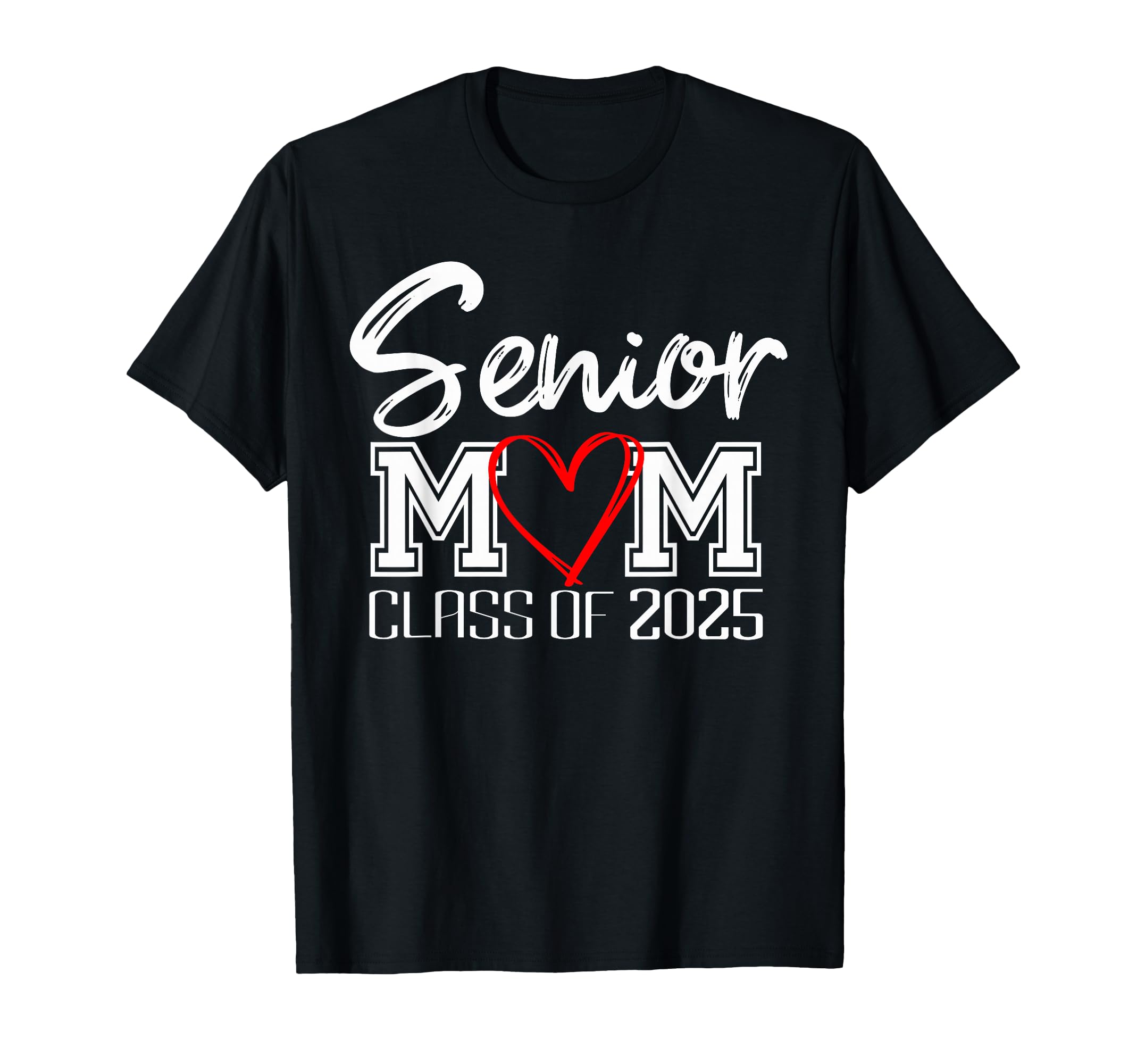 Senior Mom Class 2025 Proud Mom T-Shirt - Minimalist Print for Adults - T-Shirt, Sweatshirt, Hoodie