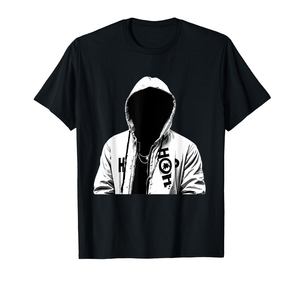 Hip Hop Rapper Old School Hoodie - Casual Everyday Wear Men Women - T-Shirt, Sweatshirt, Hoodie