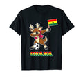 Ghana Soccer Reindeer Ghanaian Flag T-Shirt - Streetwear Style Unisex - T-Shirt, Sweatshirt, Hoodie
