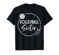 Floral Volleyball Sister T-Shirt - Graphic Print Men Women - T-Shirt, Sweatshirt, Hoodie
