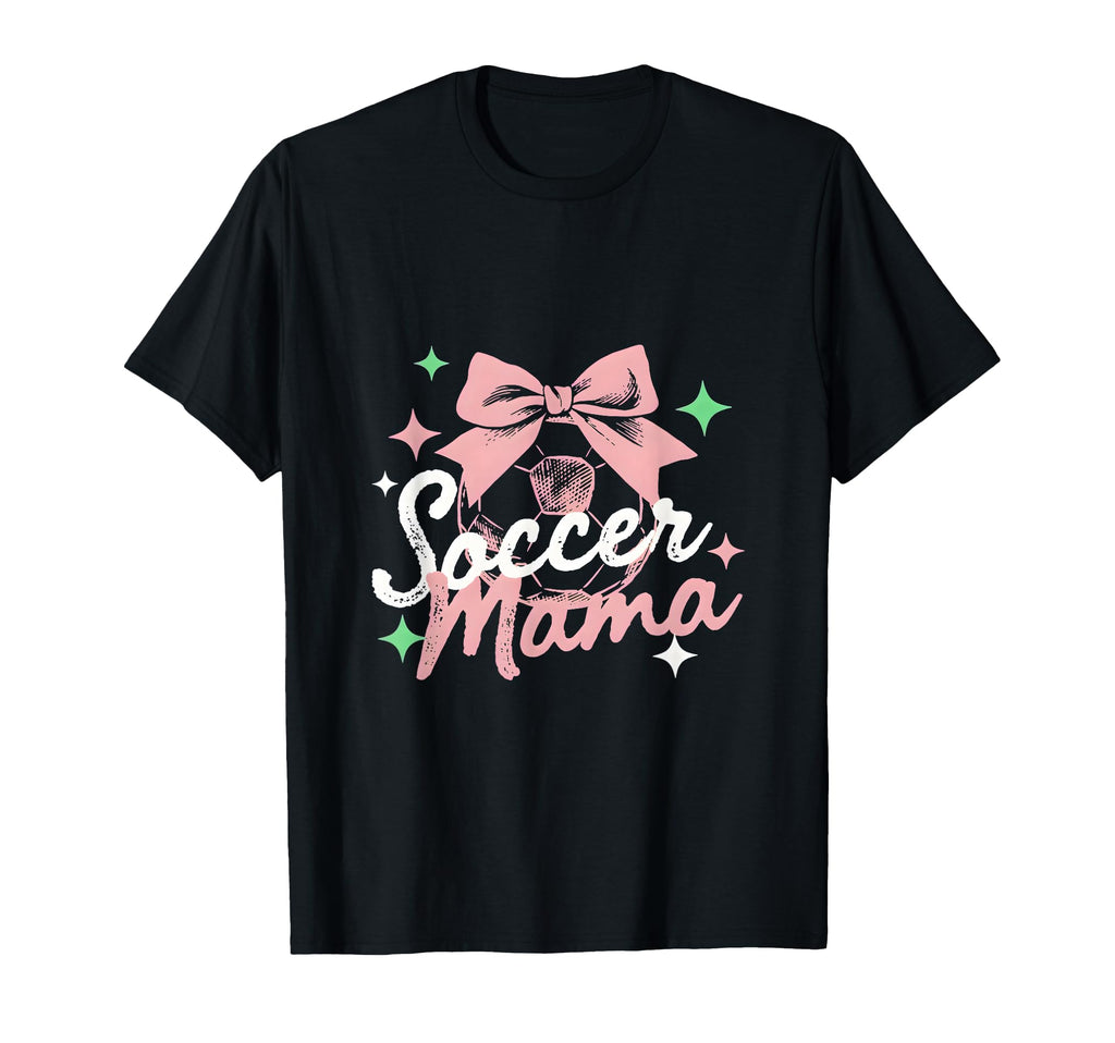 Soccer Mama Coquette Bow Sideline T-Shirt - Minimalist Print Men Women - T-Shirt, Sweatshirt, Hoodie