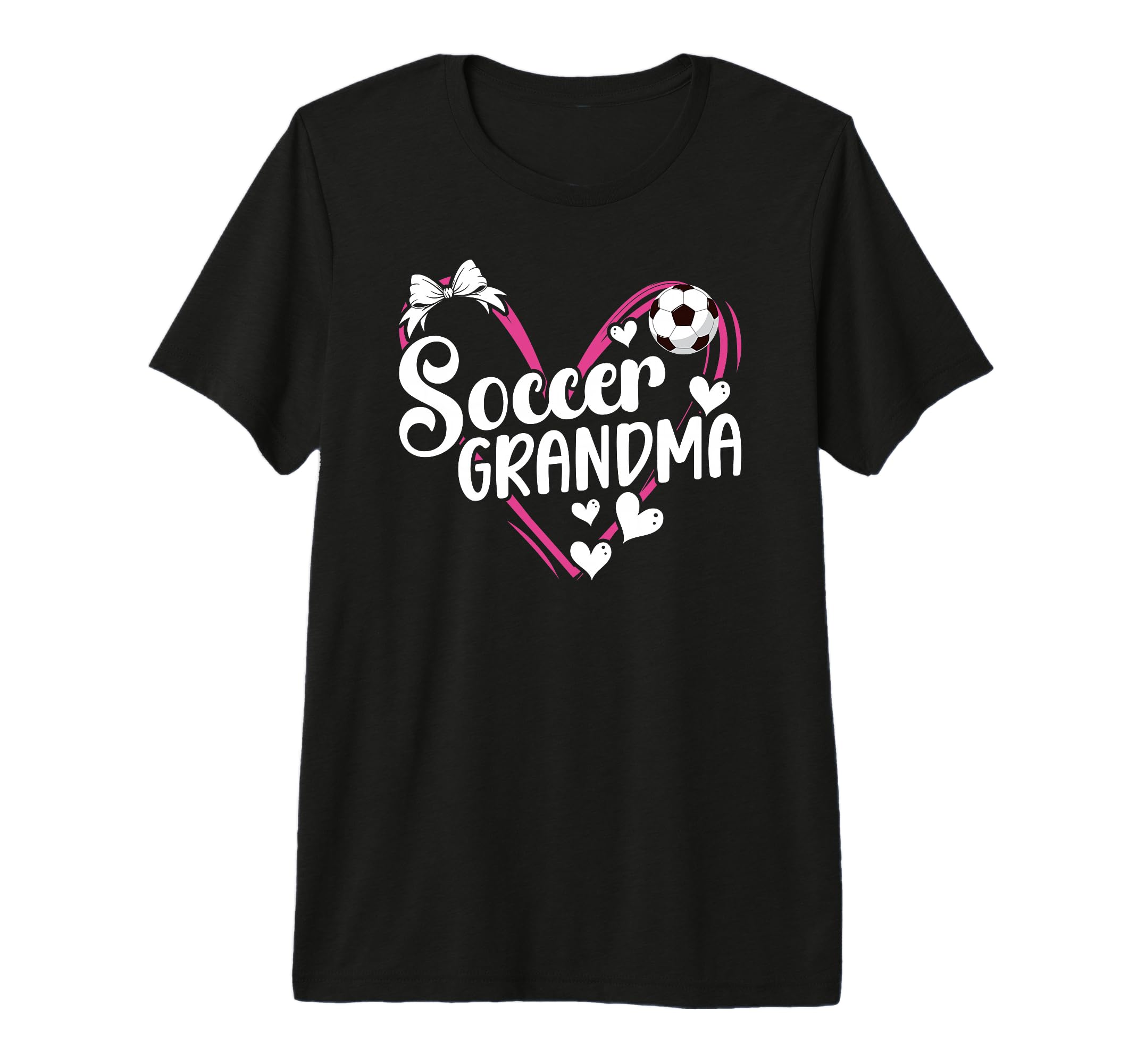 Soccer Grandma Heart Grandma Soccer T-Shirt - Fun Novelty Design Men Women - T-Shirt, Sweatshirt, Hoodie