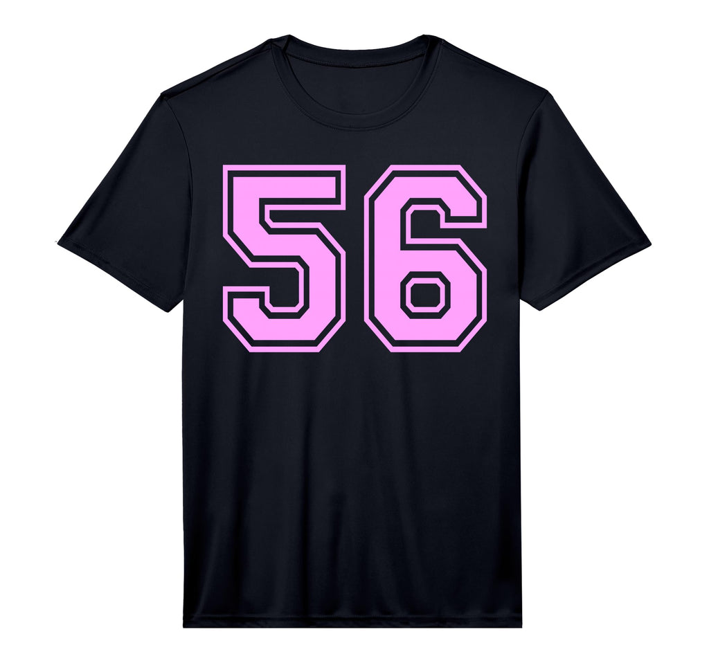 56 Number Fifty Six Sports Varsity T-Shirt - Fun Novelty Design for Adults - T-Shirt, Sweatshirt, Hoodie