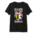 Im Mom Busy Raising Ballers Volleyball T-Shirt - Graphic Print for Adults - T-Shirt, Sweatshirt, Hoodie